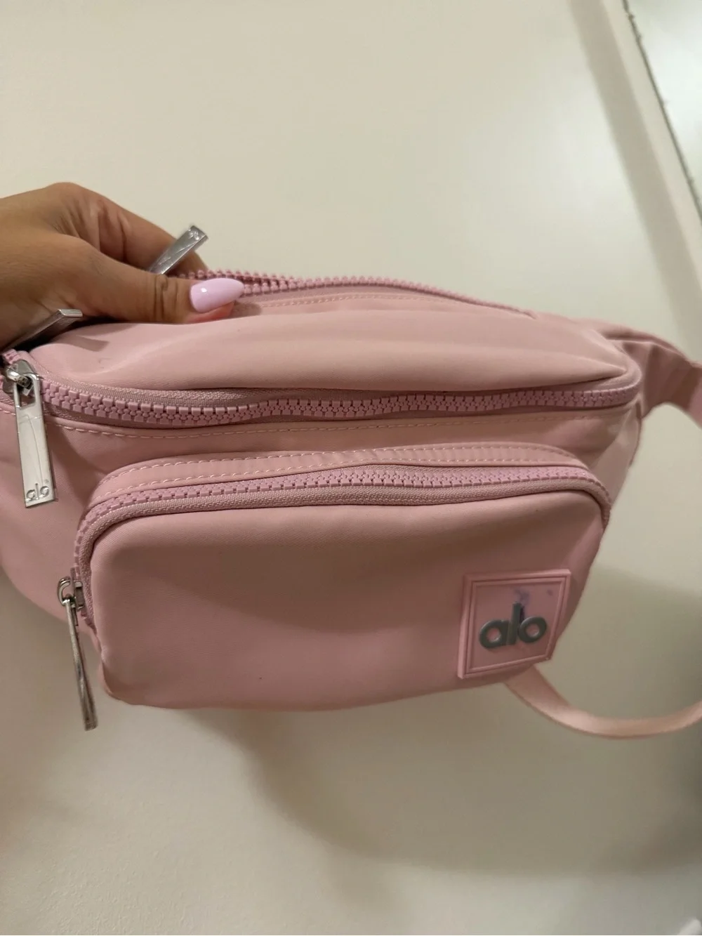 ALO Yoga Blush Pink Crossbody Belt Bag
